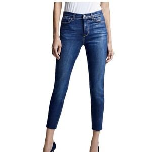 L'AGENCE El Matador French Slim Jean Size 25 Fremont Gold Glitter